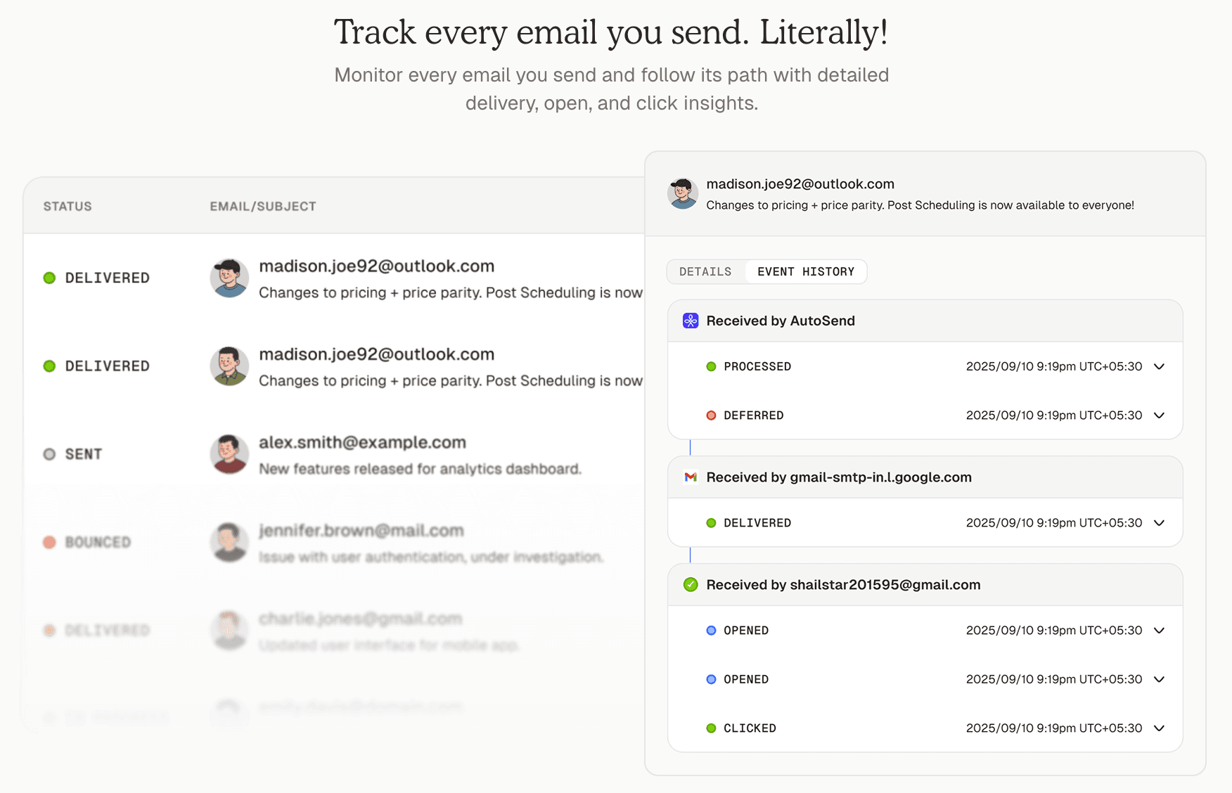 Send email via Autosend on vivgrid
